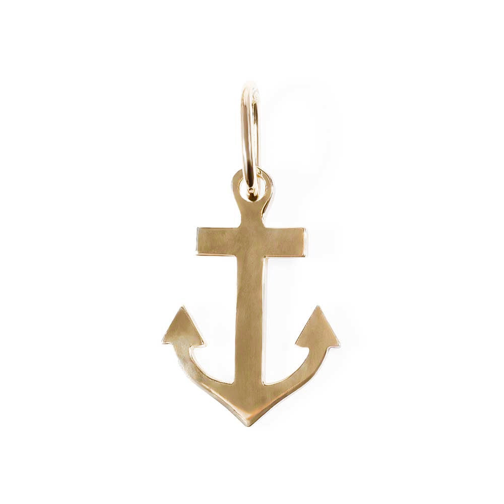 SALT. Fine Jewelry 14K SOLID GOLD ANCHOR CHARM SALT. Fine Jewelry CA