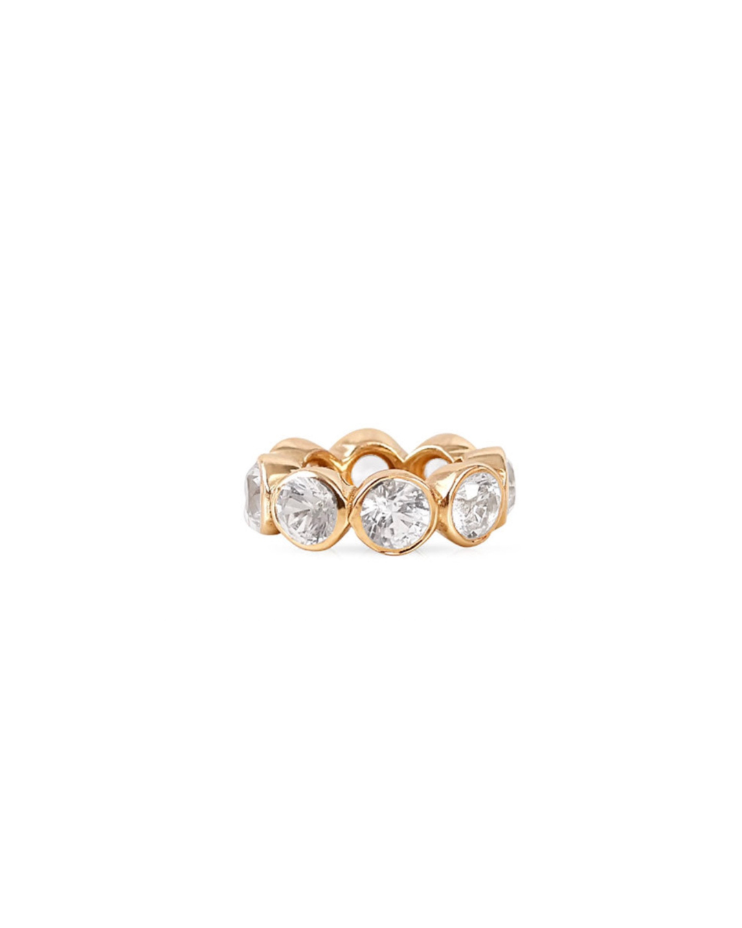 14K GOLD DIAMOND ETERNITY RONDELLE