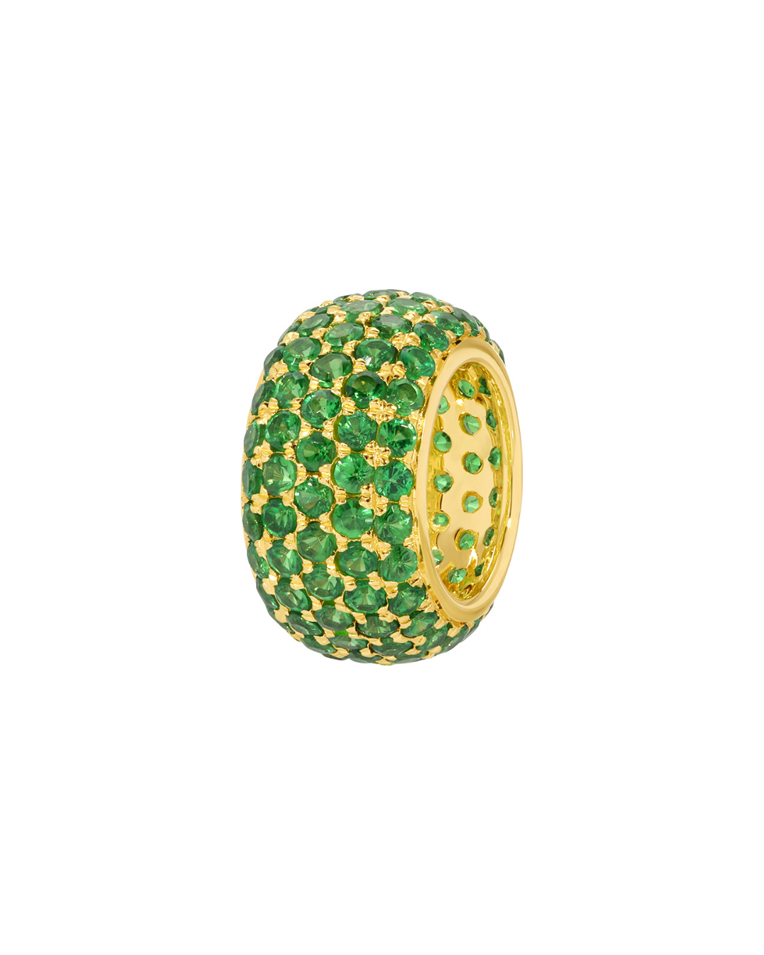 14K GOLD ETERNITY TSAVOLITE RONDELLE