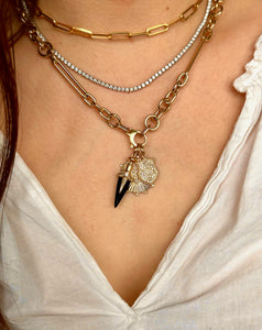 14K Gold Fluted Heart Medallion with Diamond Tips
Fluted Heart Medallion in 14K Gold with Diamond Accents
14K Gold Heart Pendant with Diamond Tips
Luxury 14K Gold Fluted Heart Medallion with Diamonds
Diamond-Tipped 14K Gold Fluted Heart Pendant
Heart medallion
14K gold pendant
Diamond pendant
Fluted design jewelry
Fine jewelry
Luxury medallion
 Designer heart pendant
Statement necklace
Custom diamond charm
