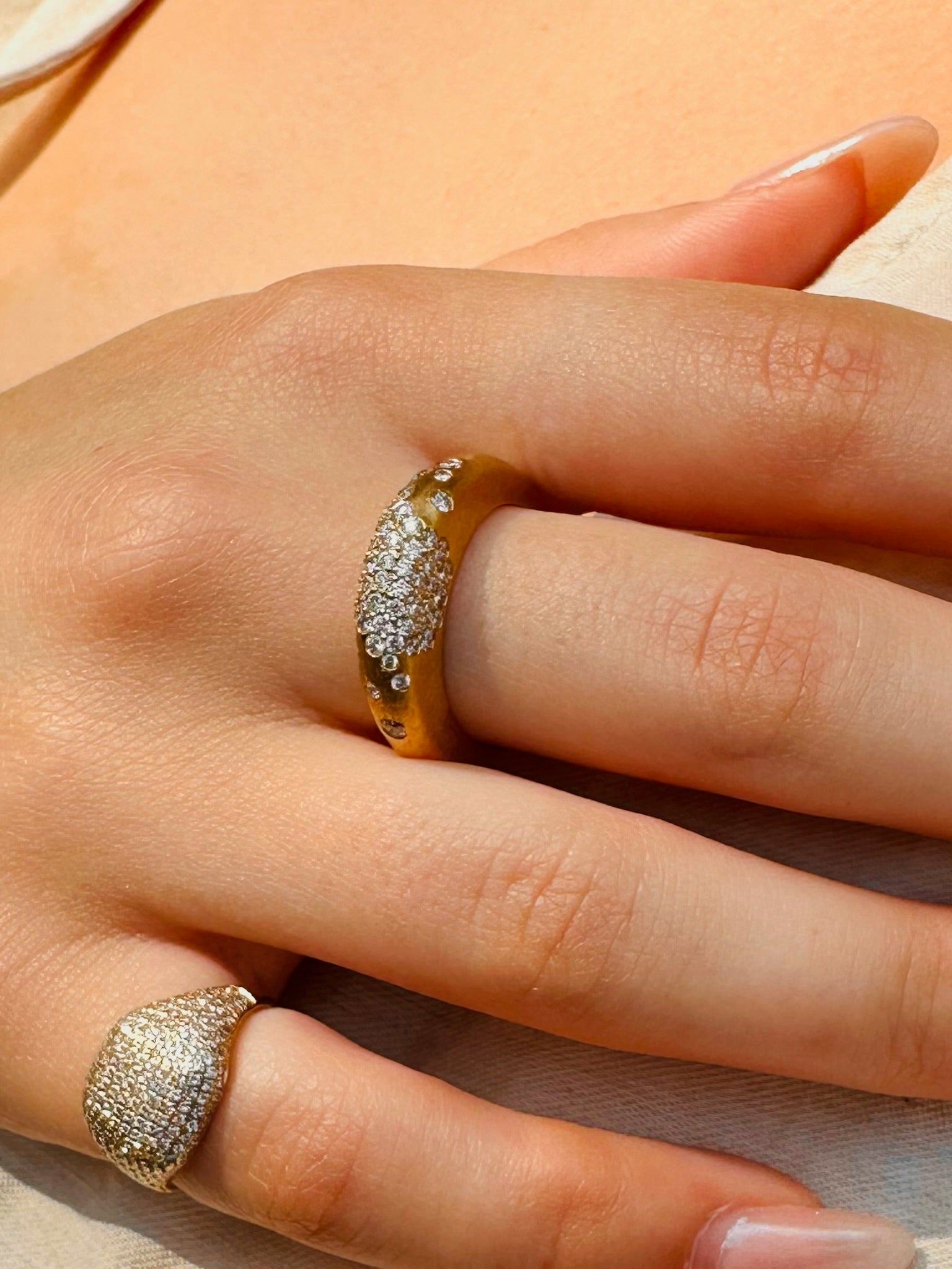 14K GOLD SCATTERED DIAMOND DOME RING
Scattered Diamond Dome Ring
Diamond Dome Ring
Scattered Diamond Ring
Dome Shaped Diamond Ring
Designer Diamond Dome Ring
Diamond ring
Dome ring
Scattered diamond
Engagement ring
Fine jewelry
Luxury ring
Designer jewelry
Fashion rings
Statement rings
