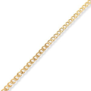 14K GOLD MINI SEMI-HOLLOW CUBAN CHAIN