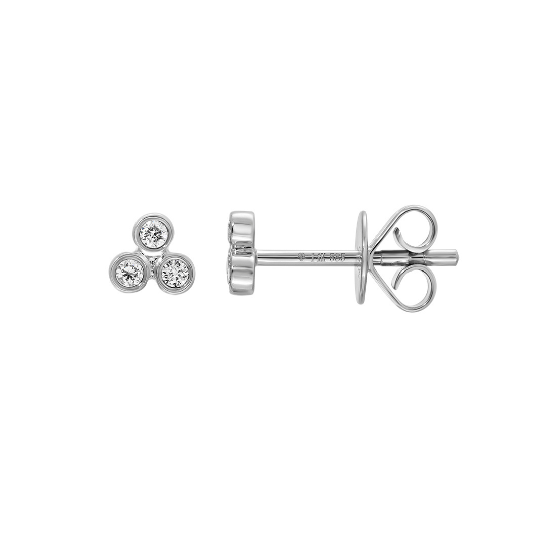 DIAMOND TRIO STUDS