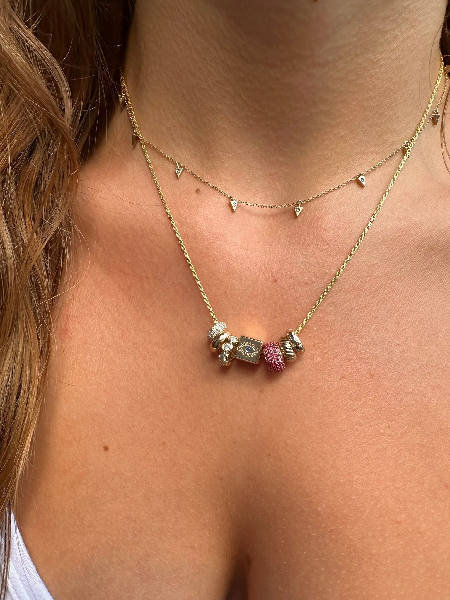24 DIAMOND RONDELLE IN 14K GOLD