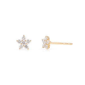 MINI DIAMOND FLOWER STUDS