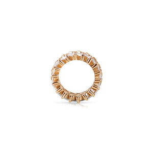 BAGUETTE LAB DIAMOND CHEVRON ETERNITY RONDELLE
