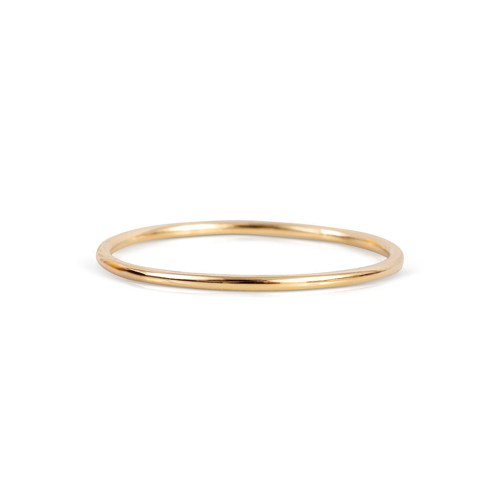 14K GOLD SIMPLE STACKING RING