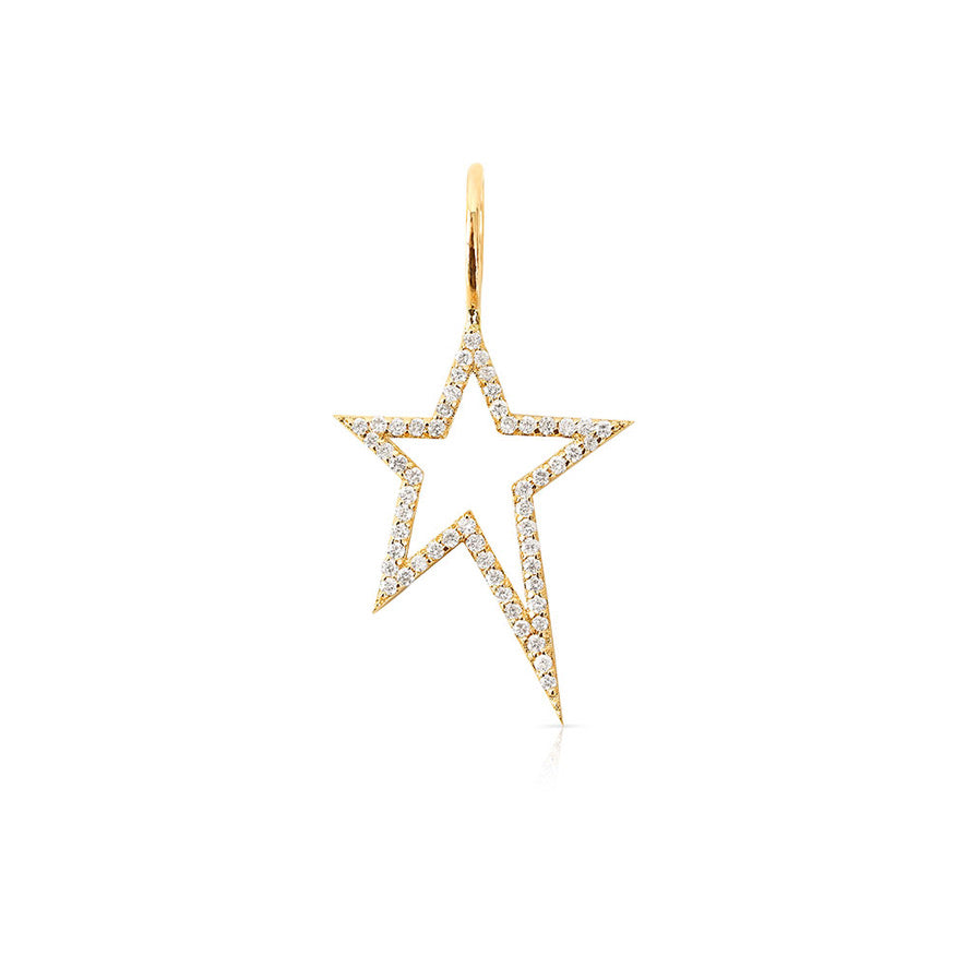 SMALL DIAMOND BOWIE STAR CHARM