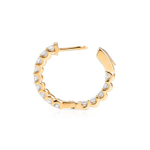 ANNA LARGE CLASSIC DIAMOND HOOPS