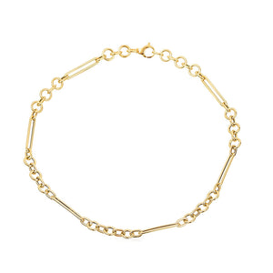 LONG LINK 14K GOLD SEMI-HOLLOW CHAIN