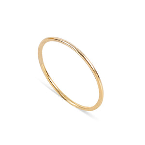 14K GOLD SIMPLE STACKING RING