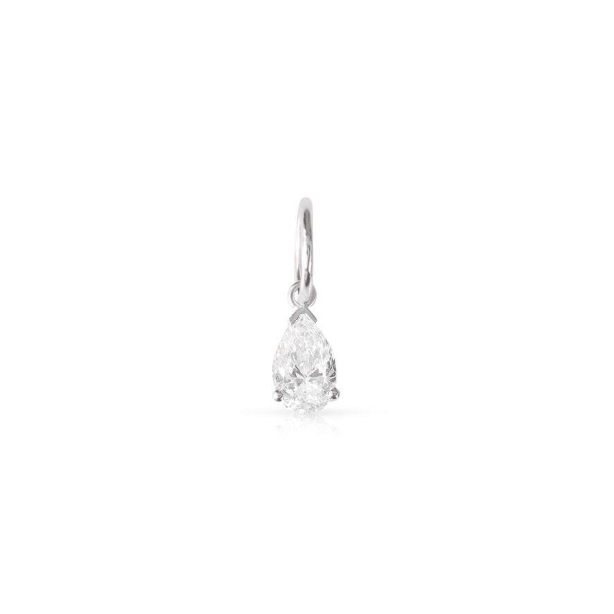 LAB DIAMOND PEAR SHAPED PENDANT