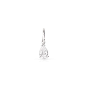 LAB DIAMOND PEAR SHAPED PENDANT