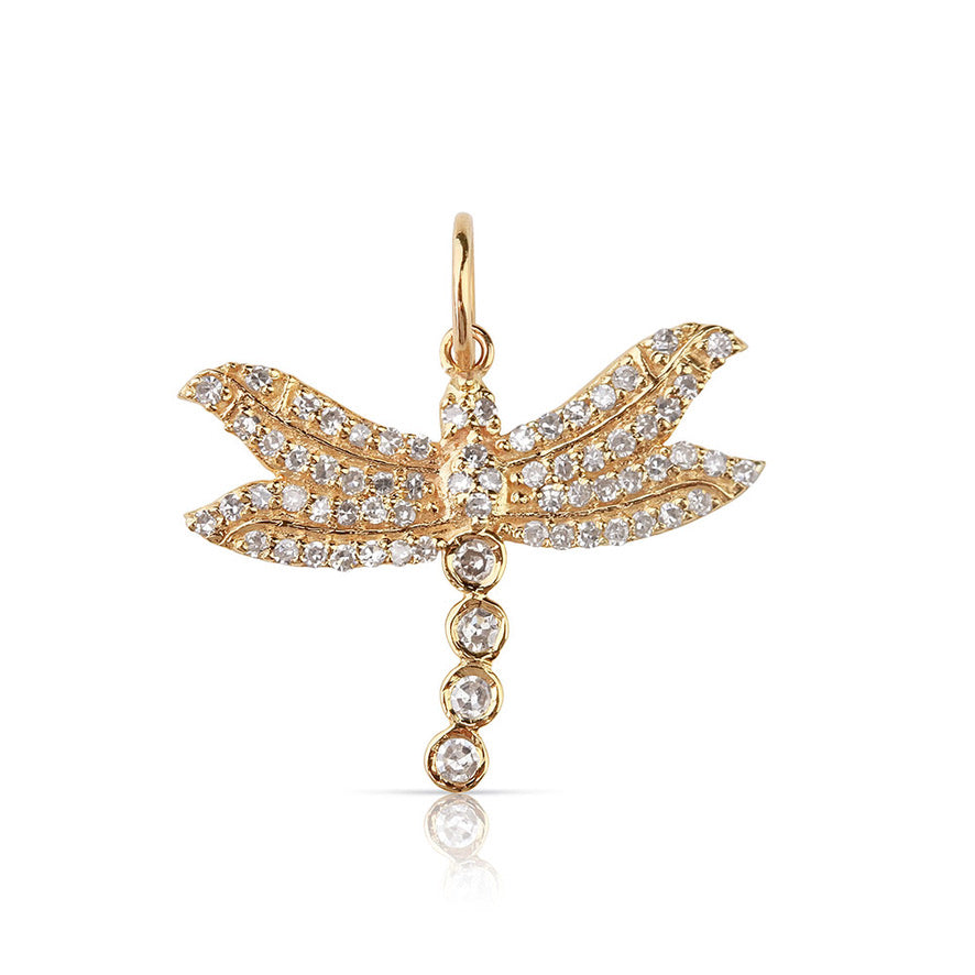 SMALL DIAMOND DRAGONFLY CHARM