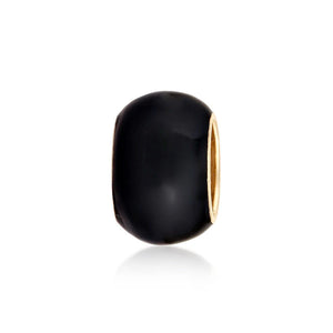 14K GOLD ENAMEL AND DIAMOND THREE STAR WITH SAPPHIRE RONDELLE