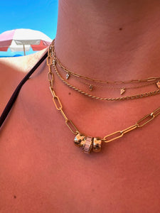 14K GOLD WITH BAGUETTE DIAMOND ETERNITY RONDELLE