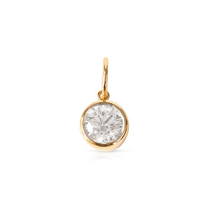 LAB DIAMOND ROUND PENDANT