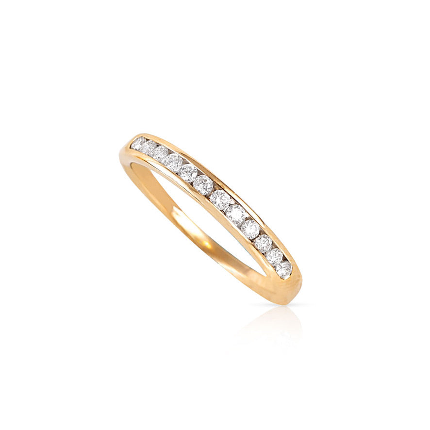 MARLA DIAMOND HALF BAND RING