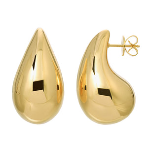 LARGE GOLD SCULPTURAL EARRINGS