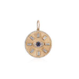 MEDIUM PEACE & PROTECTION BAGUETTE DIAMOND TALISMAN