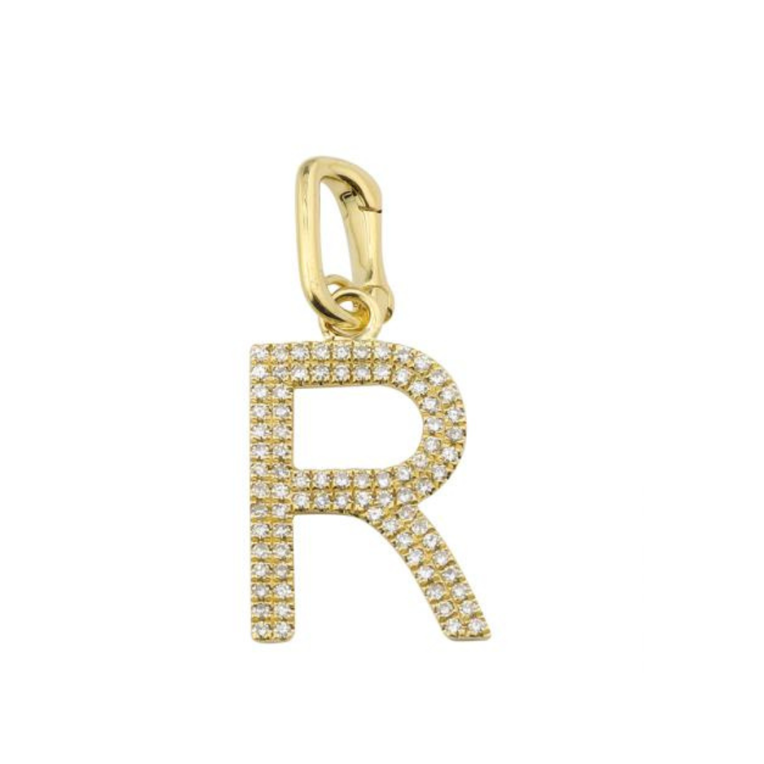 DIAMOND LETTER CHARM WITH ENHANCER