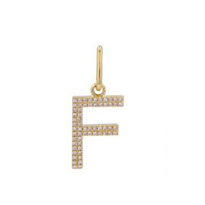 DIAMOND LETTER CHARM WITH ENHANCER