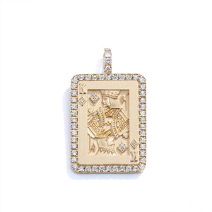 DIAMOND ADORNED KING OF DIAMONDS CHARM