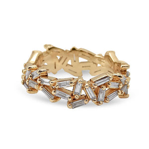 CHAOS BAGUETTE DIAMOND ETERNITY RING