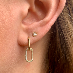 DIAMOND LINK EARRINGS