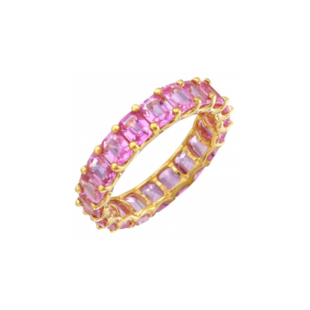 Pink 2025 sapphire bands
