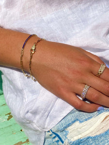 14K GOLD FLEXIBLE DIAMOND RING