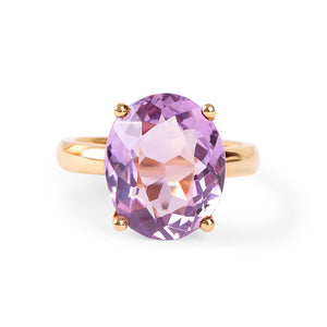 AMETHYST CANDY COCKTAIL RING