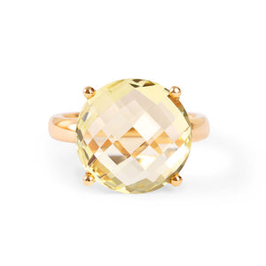 14K GOLD TOPAZ CANDY COCKTAIL RING