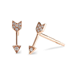 DIAMOND ARROW STUD EARRINGS