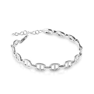 DIAMOND EQUESTRIAN LINK BRACELET