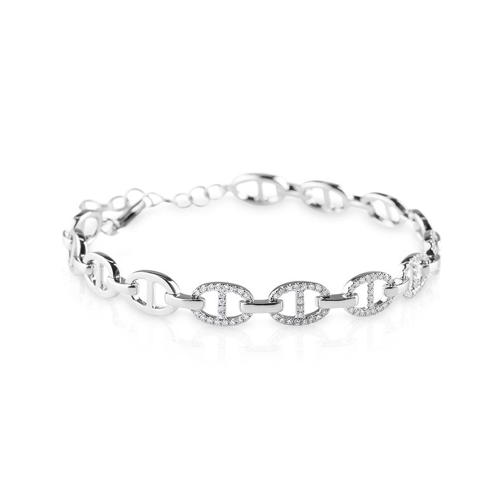 DIAMOND EQUESTRIAN LINK BRACELET