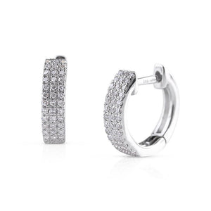 TRIPLE ROW DIAMOND HUGGIES