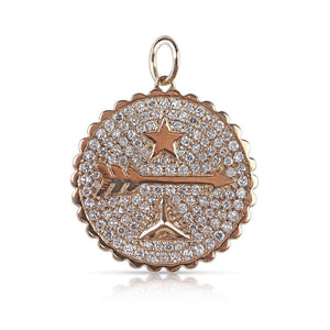 DIAMOND ARROW TALISMAN CHARM