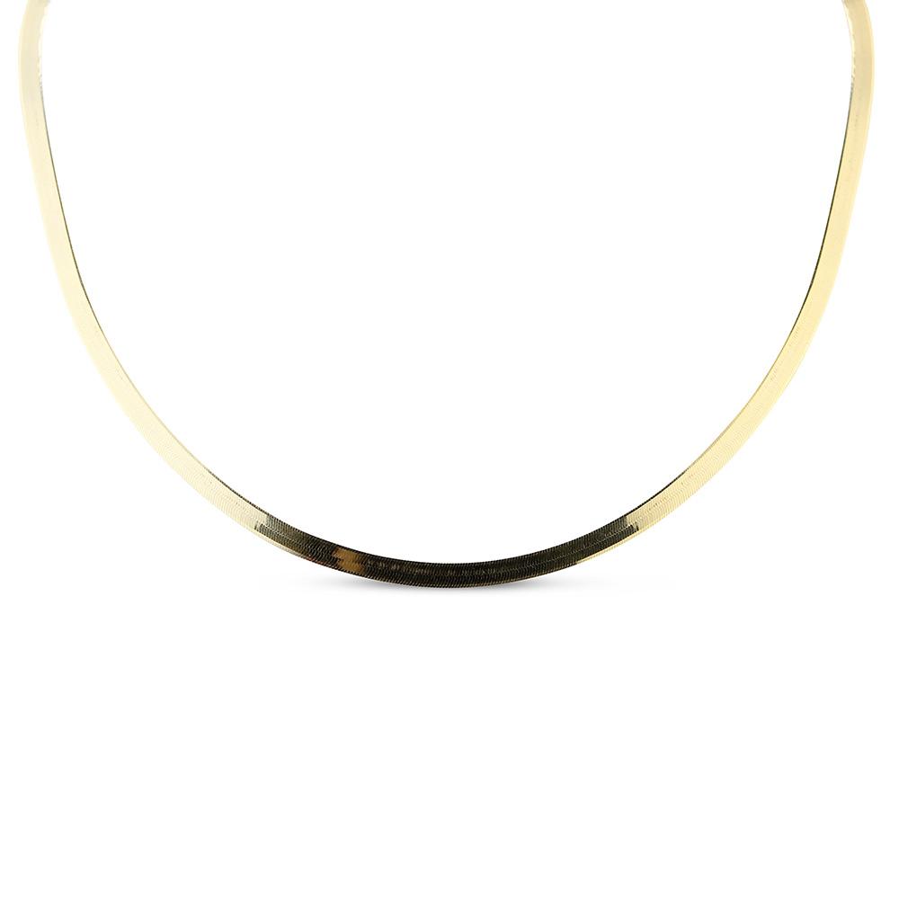 14K SOLID GOLD HERRINGBONE CHAIN