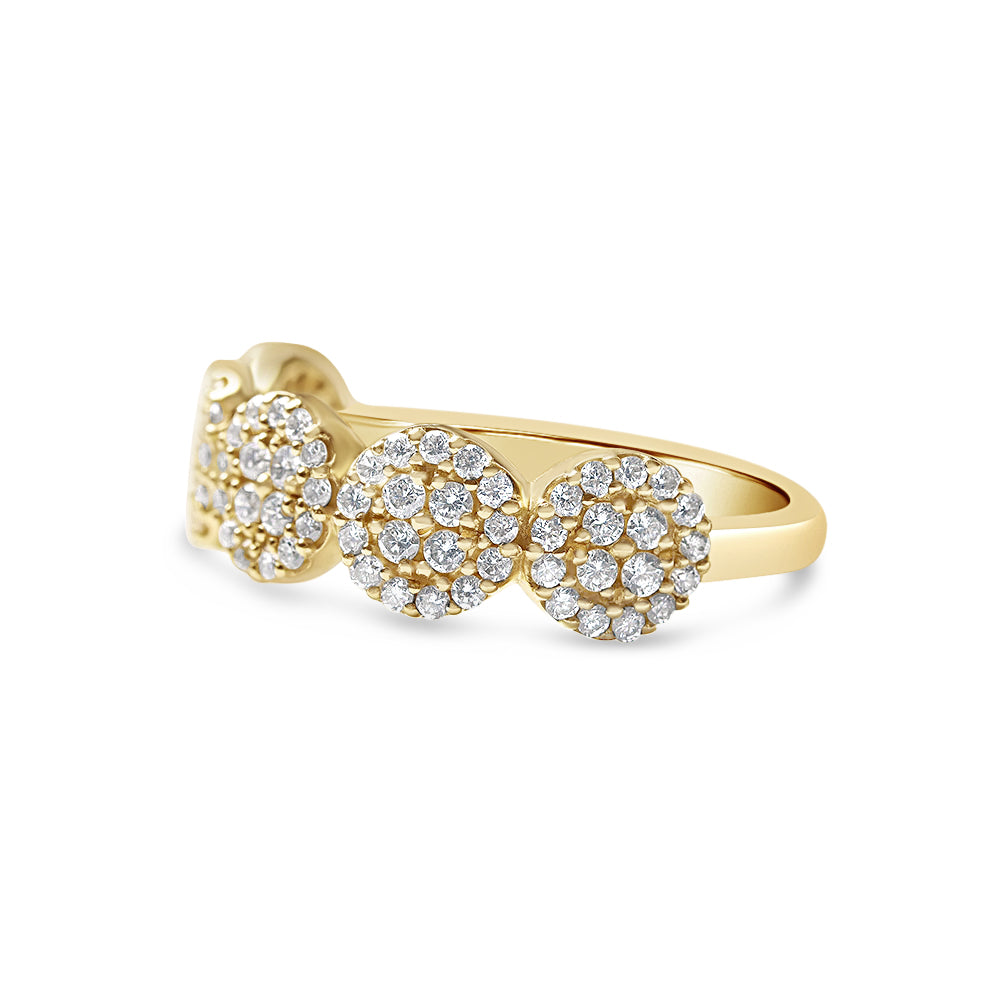 14K GOLD ROUND DIAMOND RING