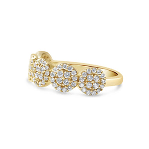 14K GOLD ROUND DIAMOND RING