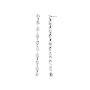 14K GOLD PEAR SHAPED DIAMOND DROP EARRINGS