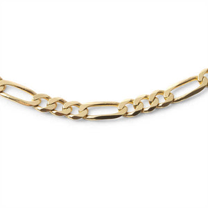 14K SOLID GOLD FIGARO LINK CHAIN (3.9MM)