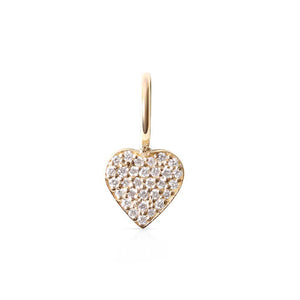 Mini Diamond Heart Charm