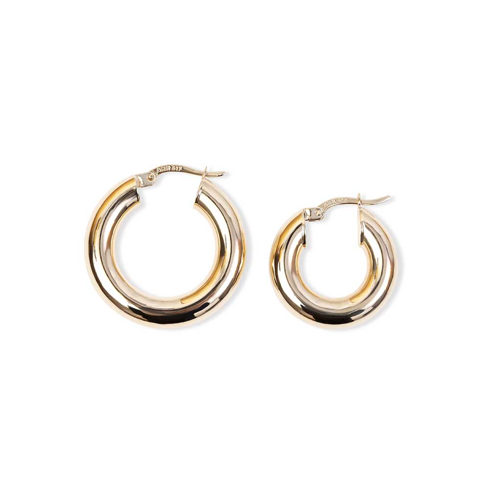 LARGE 25 MM CHUNKY TUBE HOOP VS SMALL 20 MM CHUNKY TUBE HOOP