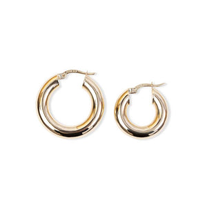 LARGE 25 MM CHUNKY TUBE HOOP VS SMALL 20 MM CHUNKY TUBE HOOP