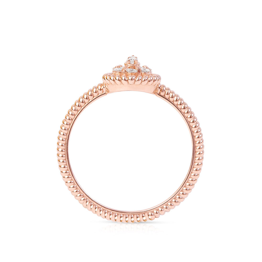 DIAMOND PEAR SHAPED CLUSTER RING
