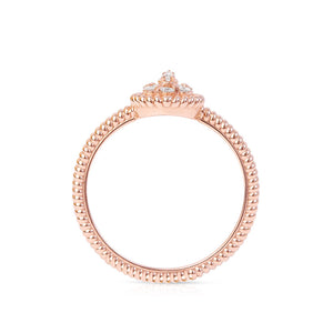 DIAMOND PEAR SHAPED CLUSTER RING