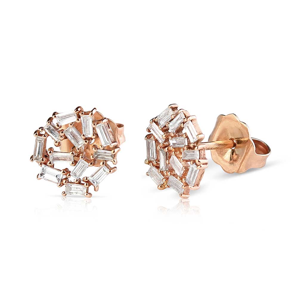 BAGUETTE DIAMOND STUDS