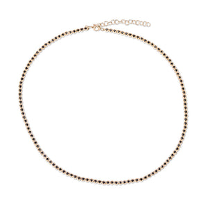 BLACK DIAMOND TENNIS CHOKER
